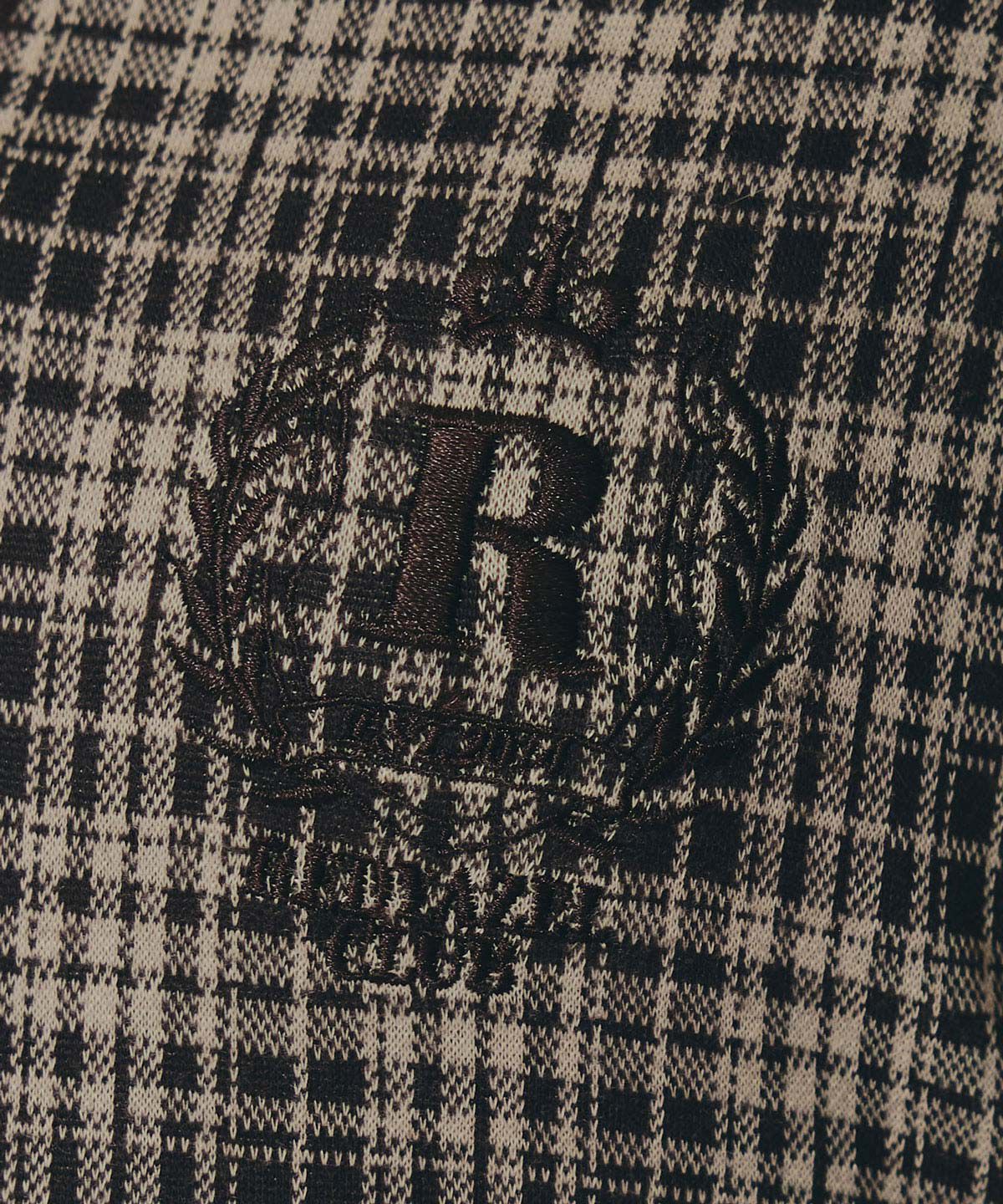 REDYAZEL「エンブレムサイドレースアップチェックワンピース」|ワンピース|