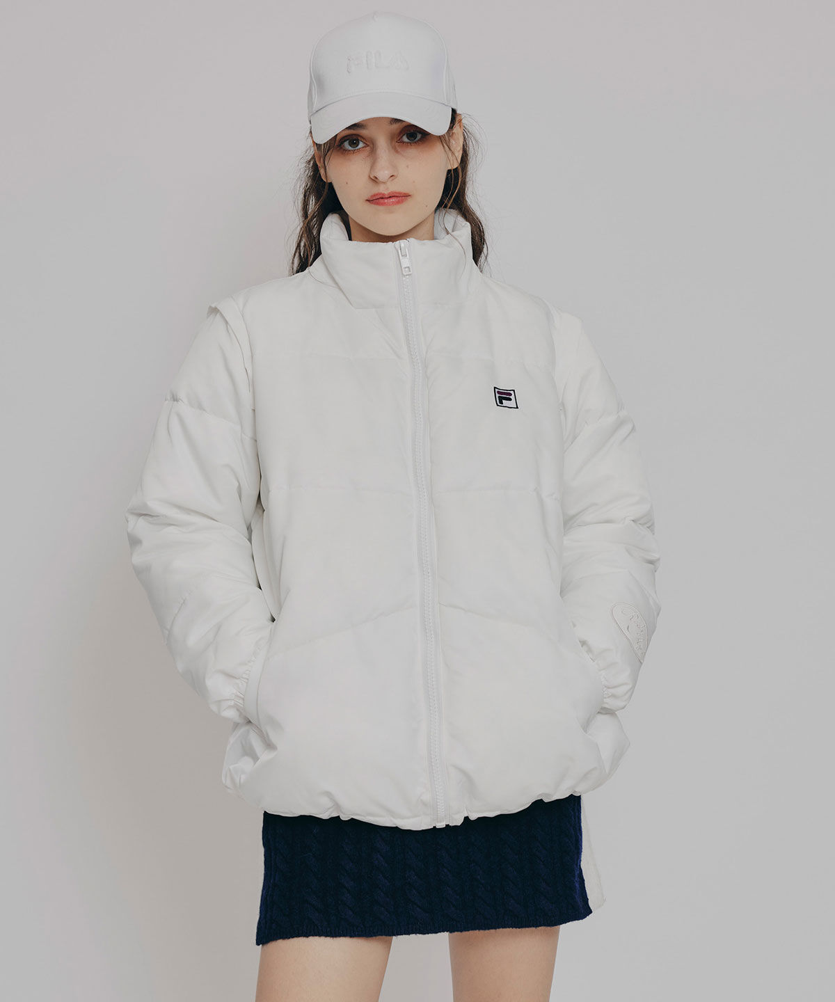 REDYAZEL「［FILA&times;REDYAZEL］2WAYフェイクダウンジャケット」|ダウン|