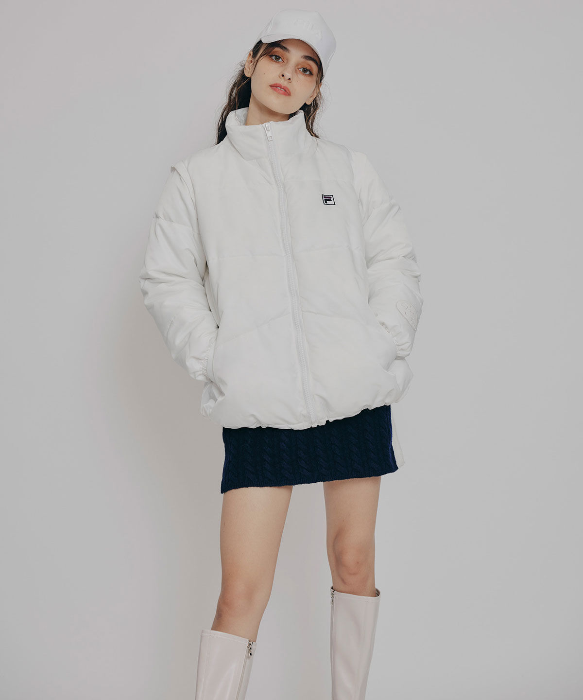 REDYAZEL「［FILA&times;REDYAZEL］2WAYフェイクダウンジャケット」|ダウン|