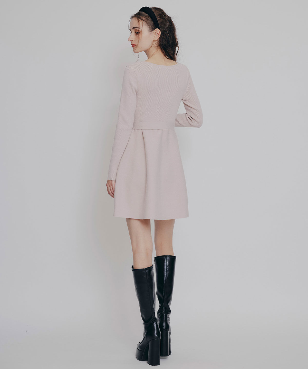 REDYAZEL「ケープSETニットフレアミニワンピース」|ワンピース|