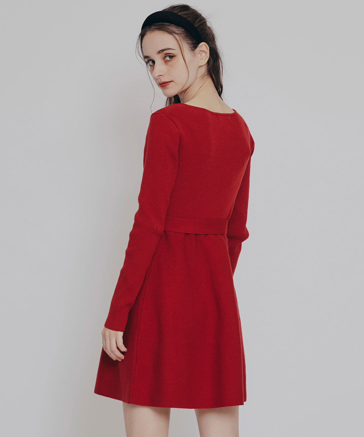 REDYAZEL「ケープSETニットフレアミニワンピース」|ワンピース|