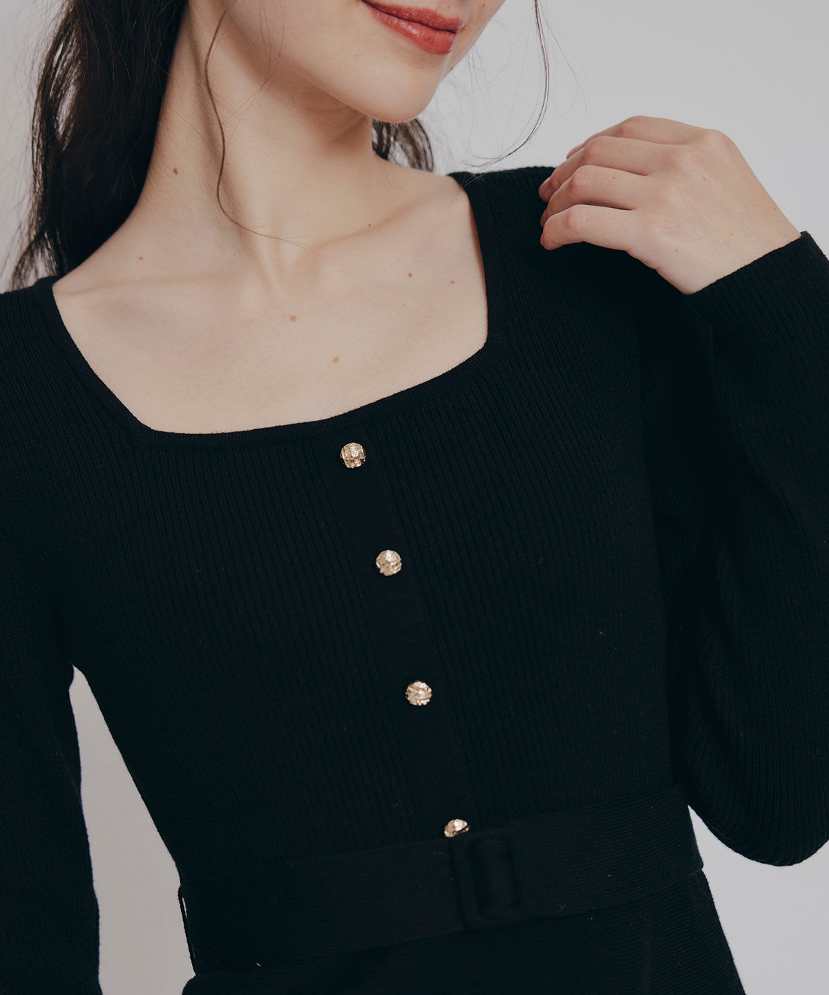 REDYAZEL「ケープSETニットフレアミニワンピース」|ワンピース|