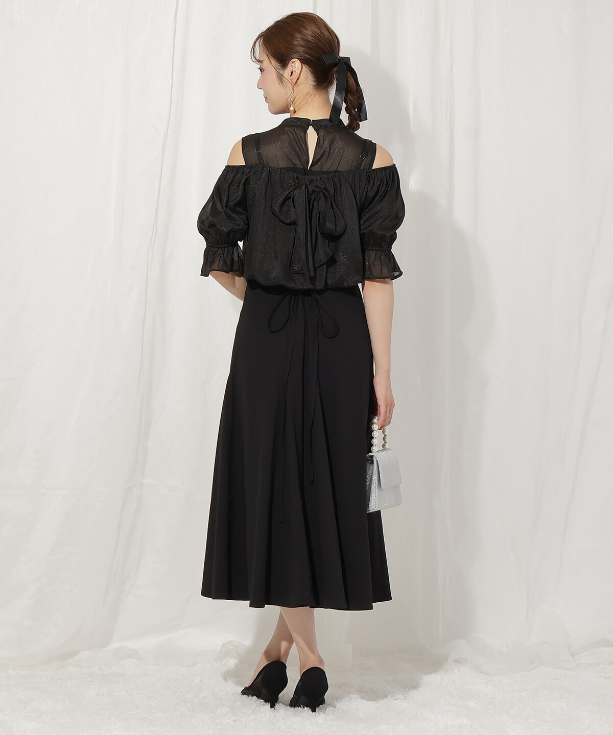 WILLSELECTION「リボンビスチェ付きドレス」|ドレス|