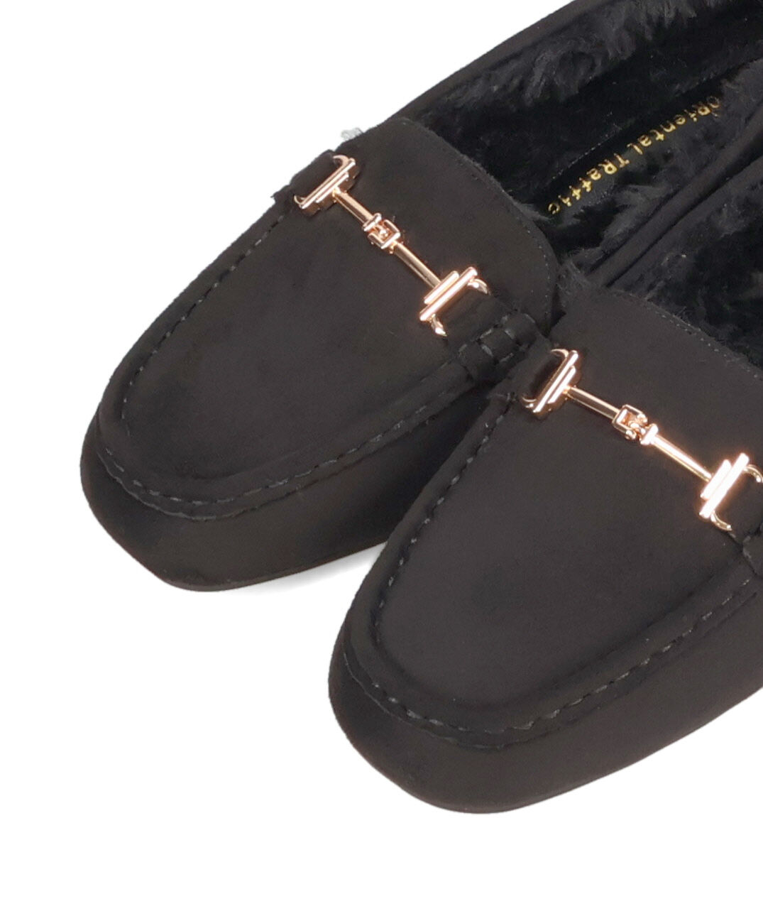 WA Oriental TRaffic「●2025秋冬新作● ビット モチーフ付き ファー モカシン /52318 ムートン 防寒」|モカシン|