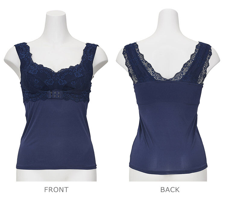 intesucre「アンテシュクレ intesucre お部屋ブラ パッド入りキャミソール S-3L TIK004」|インナー|