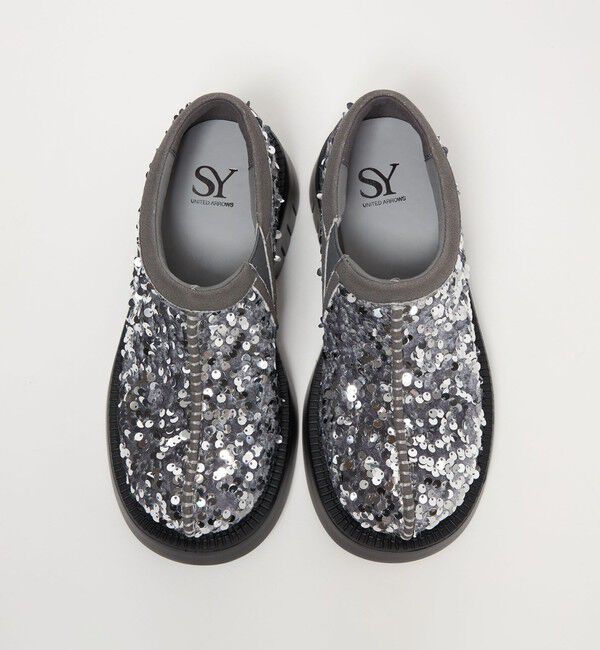 ODETTE E ODILE「＜SY＞ ラウンド スリッポン スパンコール フラット55&uarr;」|スリッポン|