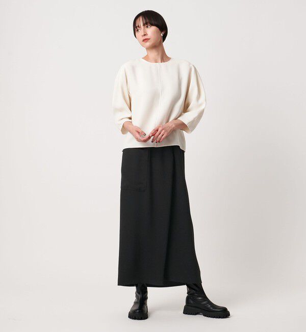 UNITED ARROWS「COMFY ラップ マキシスカート -吸水速乾 UVカット ウォッシャブル-」|スカート|