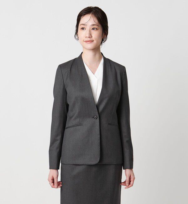 UNITED ARROWS「Vitale Barberis Canonico ノーラペルジャケット」|ノーカラージャケット|