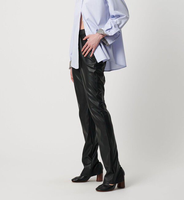 AEWEN MATOPH「＜AEWEN MATOPH＞レザーライクスリムフレアパンツ ‐ ウォッシャブル ‐」|その他|