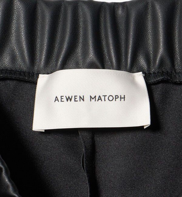 AEWEN MATOPH「＜AEWEN MATOPH＞レザーライクスリムフレアパンツ ‐ ウォッシャブル ‐」|その他|