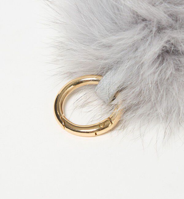 UNITED ARROWS「ファー ポンポン チャーム」|チャーム・キーホルダー|