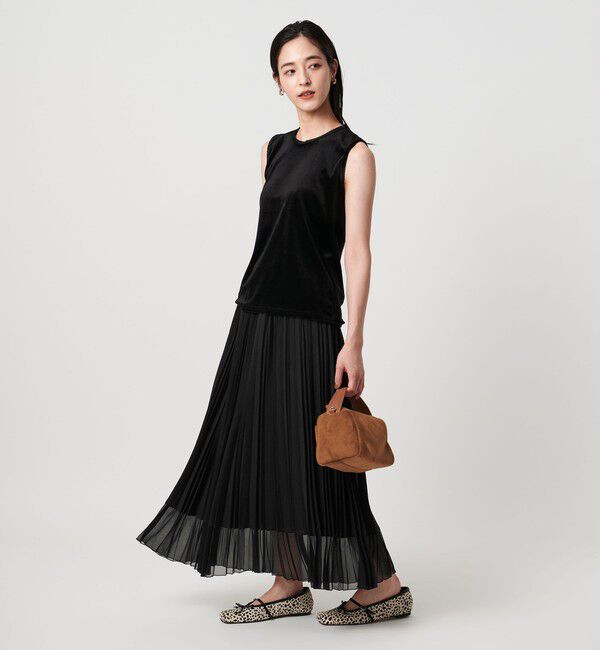 UNITED ARROWS「シアー コンビ プリーツ スカート」|スカート|