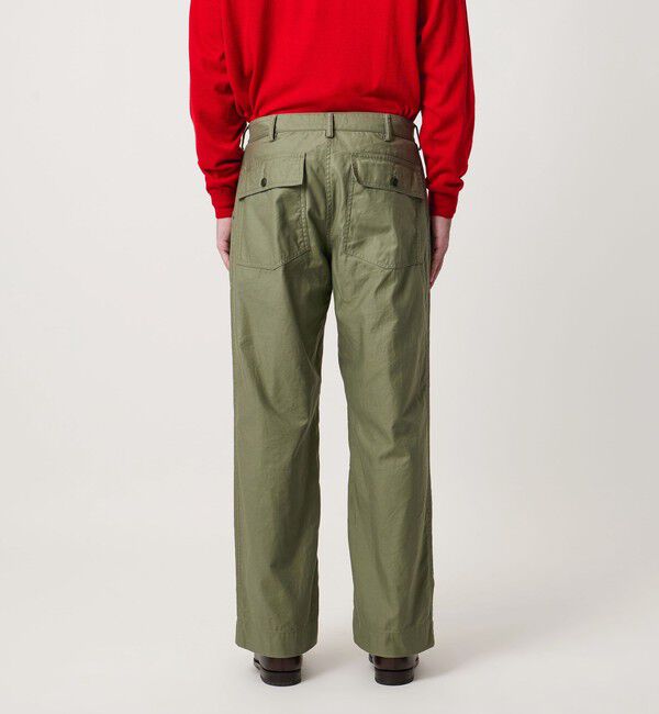 UNITED ARROWS「オーガニックコットン バックサテン ファティーグパンツ」|チノ|