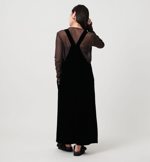 UNITED ARROWS「ベルベット サロペット スカート」|オールインワン|