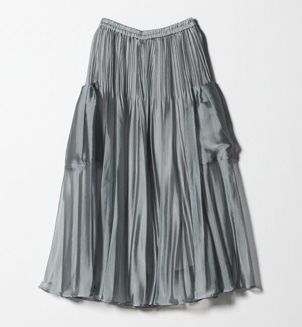 UNITED ARROWS「シャンブレー オーガンザ ポケット スカート」|スカート|