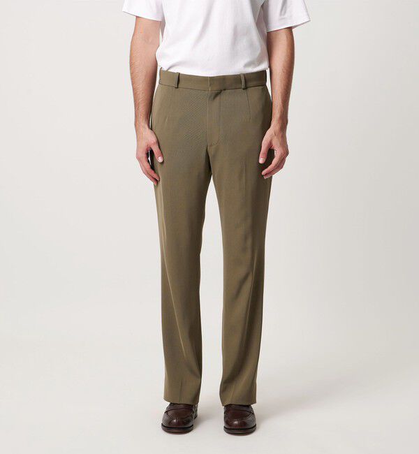 UNITED ARROWS「シャーリーカルゼ モダンストレート パンツ -ヨコストレッチ 防しわ-」|スラックス|