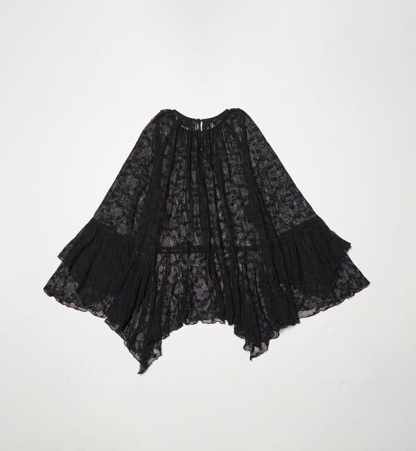 UNITED ARROWS「レース イレギュラー フリル ブラウス」|シャツ・ブラウス|