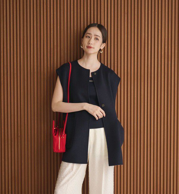 UNITED ARROWS「バイカラー リバー ベスト」|ダウンベスト・ベスト|