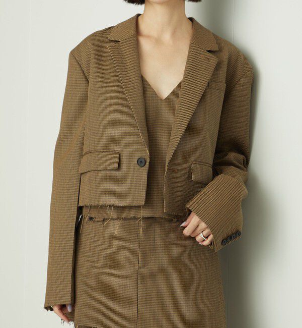 AEWEN MATOPH「＜AEWEN MATOPH＞ウールショートジャケット」|テーラードジャケット|MD.BROWN