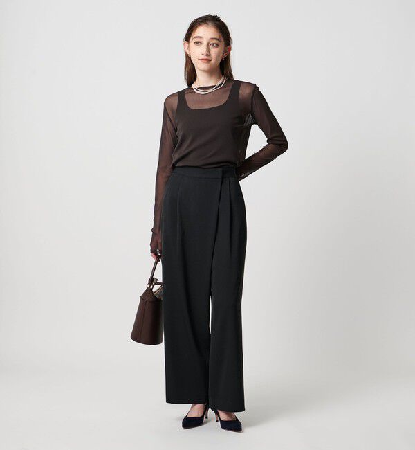 UNITED ARROWS「ドレープ ラップ  パンツ ウォッシャブル」|チノ|