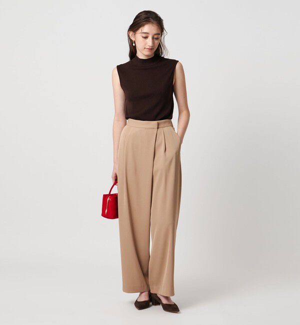 UNITED ARROWS「ドレープ ラップ  パンツ ウォッシャブル」|チノ|