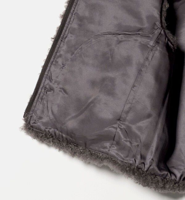 UNITED ARROWS「ファーライク ボア ベスト」|ベスト・ジレ|