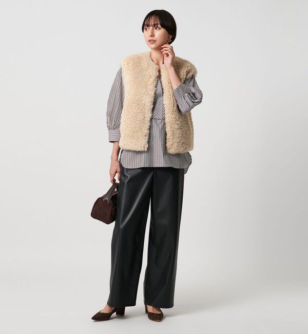 UNITED ARROWS「ファーライク ボア ベスト」|ベスト・ジレ|