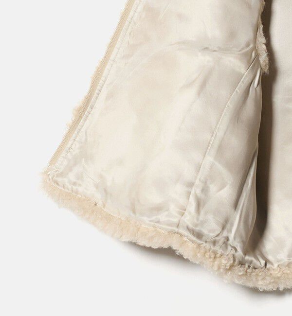 UNITED ARROWS「ファーライク ボア ベスト」|ベスト・ジレ|