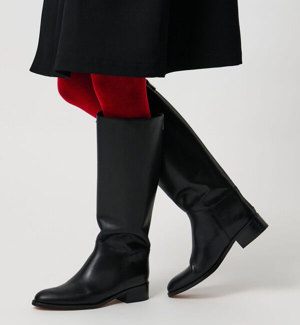 UNITED ARROWS「バックジップ ロングブーツ」|ロングブーツ|