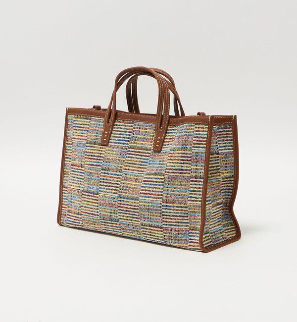 UNITED ARROWS「＜A VACATION＞BREAD M ラインチェック トートバッグ」|トートバッグ|