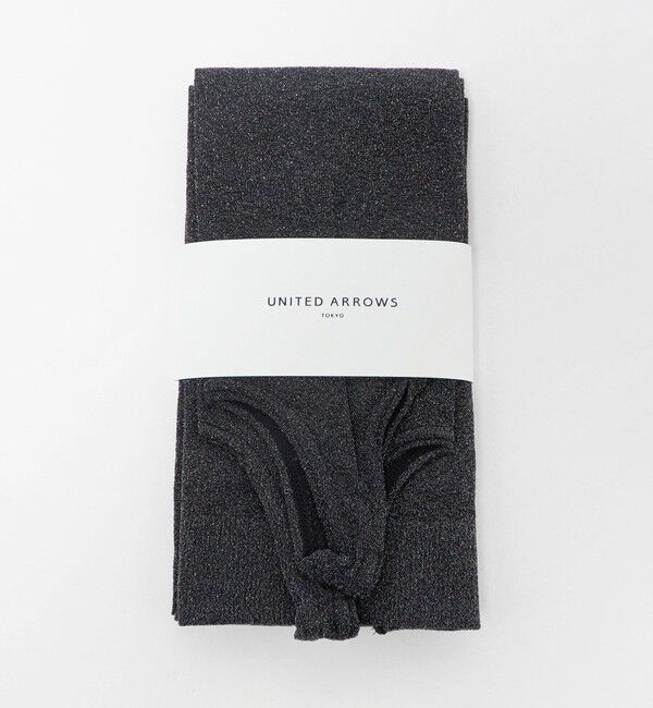 UNITED ARROWS「ラメ トレンカ タイツ」|タイツ・ストッキング|BLACK