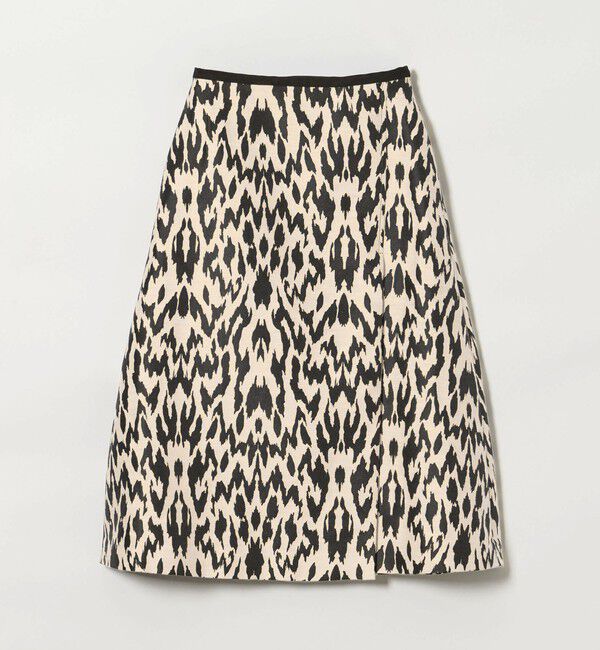 UNITED ARROWS「レオパード ジャガード フレアスカート」|フレア|