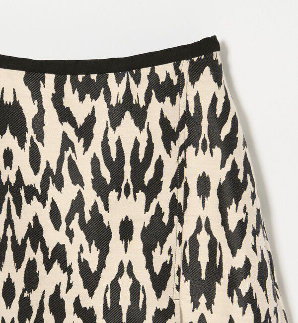 UNITED ARROWS「レオパード ジャガード フレアスカート」|フレア|