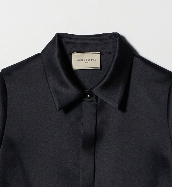 UNITED ARROWS「サテン バルーン ブラウス‐ウォッシャブル‐」|シャツ・ブラウス|