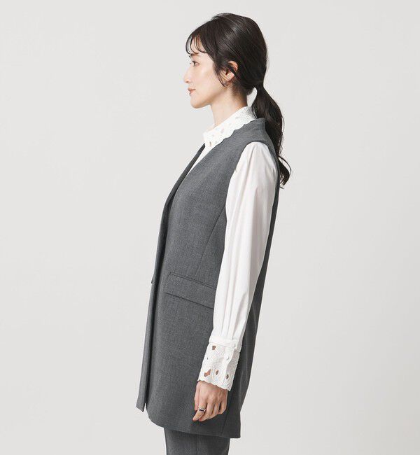 UNITED ARROWS「ダブルクロス ベスト ‐ウォッシャブル‐」|テーラードジャケット|