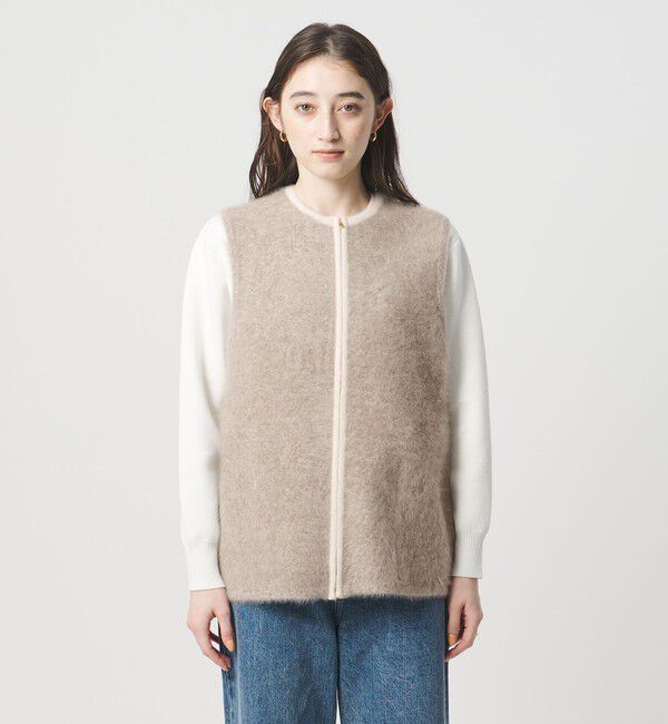 UNITED ARROWS「フォックスカシミヤ ジップ ベスト」|ベスト・ジレ|