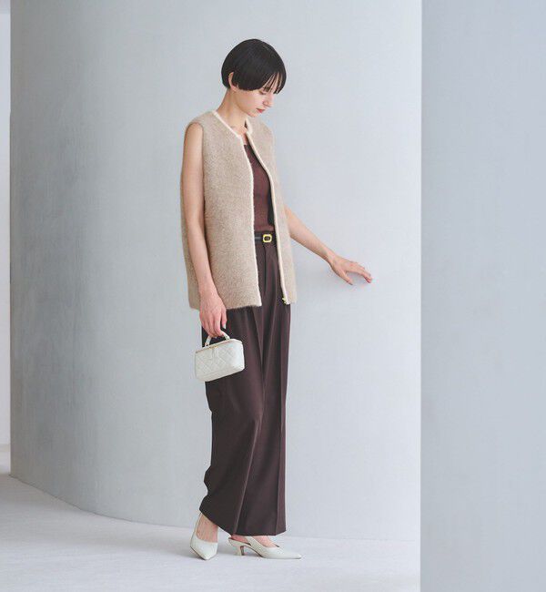 UNITED ARROWS「フォックスカシミヤ ジップ ベスト」|ベスト・ジレ|