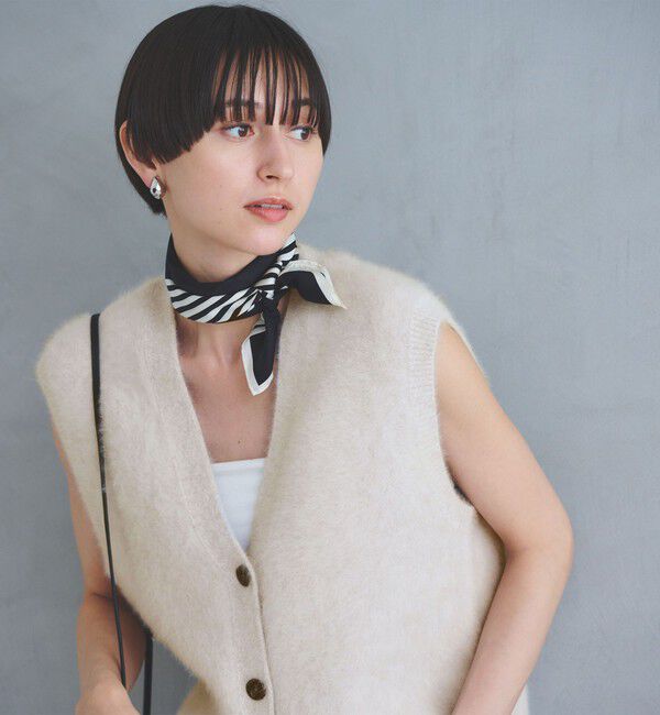 UNITED ARROWS「フォックスカシミヤ Vネック ベスト」|ベスト・ジレ|