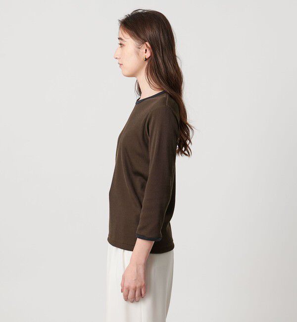 UNITED ARROWS「 リブ バイカラー パイピング カットソー」|Tシャツ・カットソー|