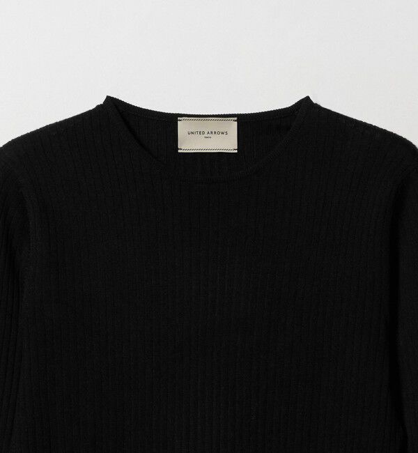 UNITED ARROWS「リブ クルーネック ニット」|ニット・セーター|