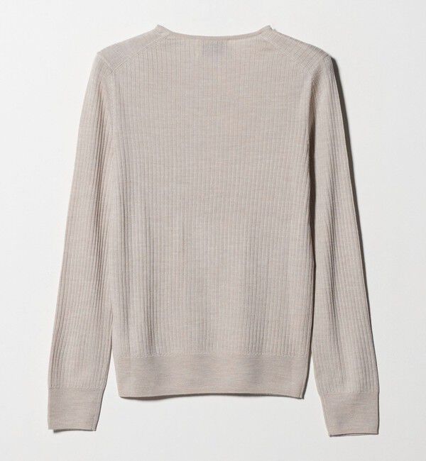 UNITED ARROWS「リブ クルーネック ニット」|ニット・セーター|