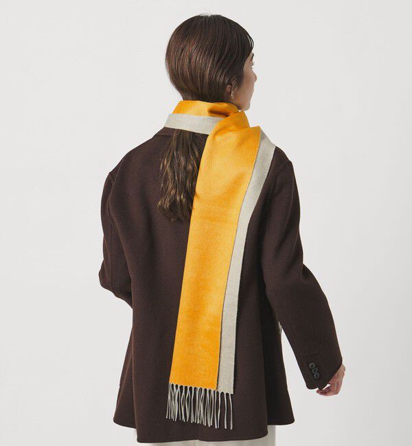 UNITED ARROWS「【別注】＜PIACENZA＞シルク/カシミヤ マフラー」|マフラー|YELLOW