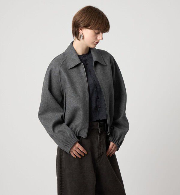 ASTRAET「＜ASTRAET＞リバー ステンカラー ジップブルゾン」|その他|DK.GRAY