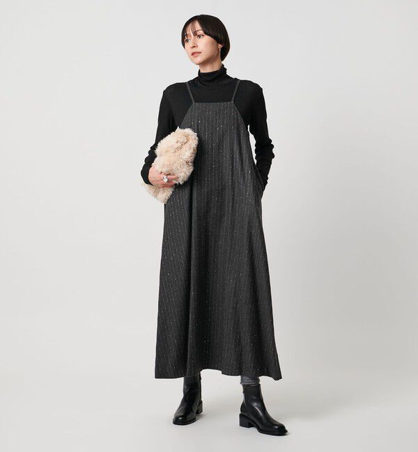 UNITED ARROWS「２WAY ストライプ ワンピース」|ワンピース|DK.GRAY