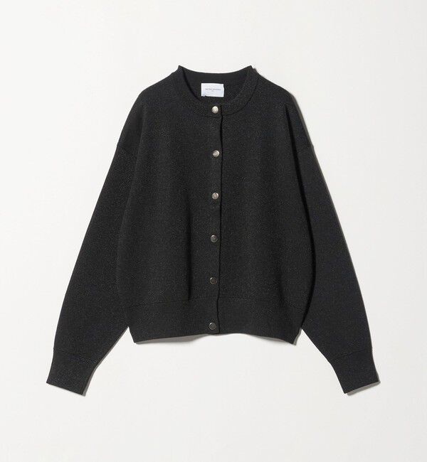 UNITED ARROWS「ラメ ニット スウェット カーディガン ‐ウォッシャブル‐」|カーディガン|