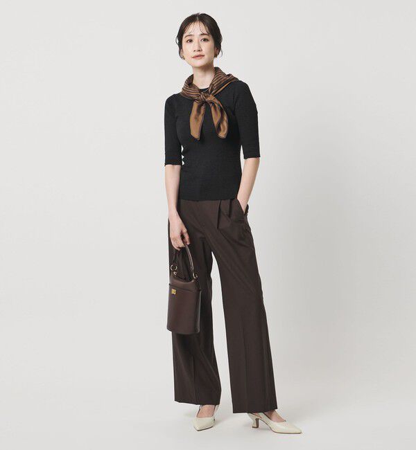 UNITED ARROWS「ハーフ スリーブ ニット」|ニット・セーター|