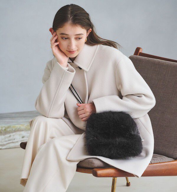 UNITED ARROWS「フェイクファー ドロストバッグ」|ショルダー・メッセンジャー|