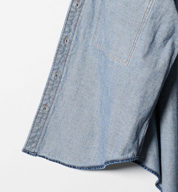 UNITED ARROWS「＜SACRA＞デニム ロング シャツ ジャケット」|シャツ・ブラウス|