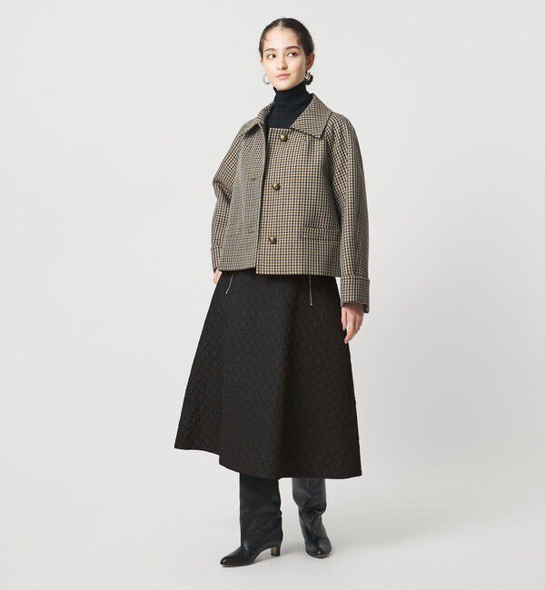 UNITED ARROWS「ダイヤ キルト フレア スカート」|スカート|