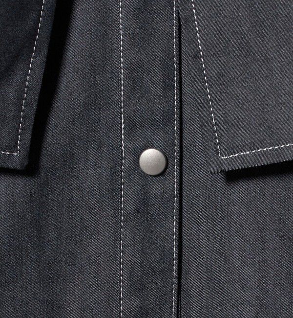 UNITED ARROWS「デニム リボン ブラウス ‐ウォッシャブル‐」|シャツ・ブラウス|